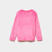 Ensemble pyjama 2 pi&egrave;ces velours rose fushia fille
