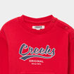 Sweat molletonn&eacute; 1 poche col rond rouge b&eacute;b&eacute; gar&ccedil;on