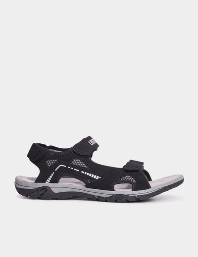 Sandales à scratchs noir homme