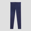 Legging taille &eacute;lastiqu&eacute;e coton bleu marine fille