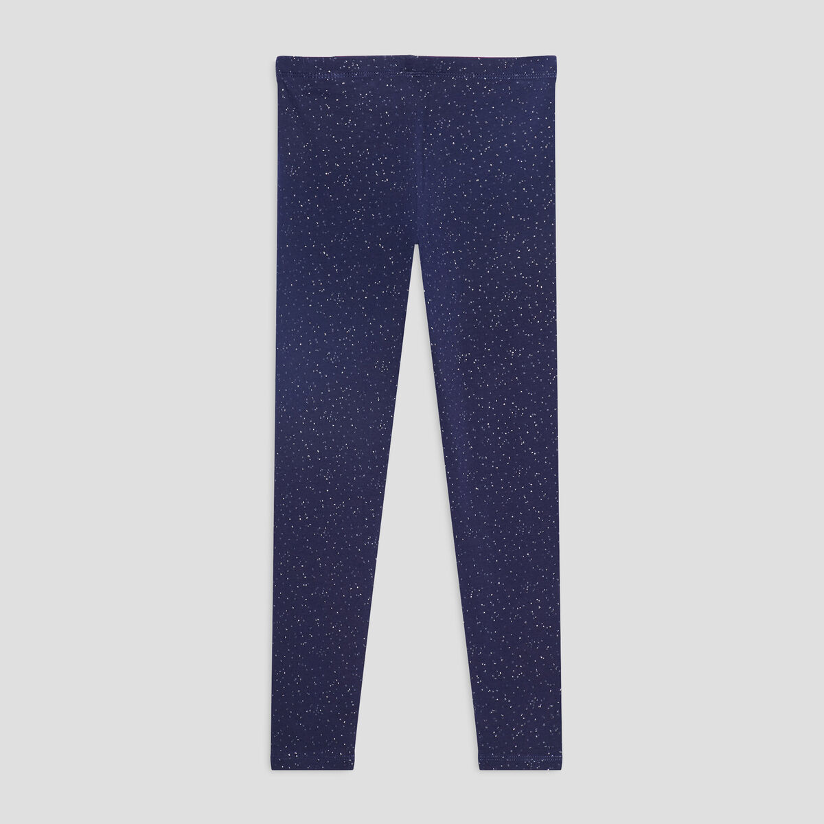 Legging taille &eacute;lastiqu&eacute;e coton bleu marine fille