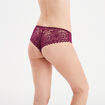Shorty en dentelle rouge femme