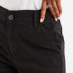 Pantalon cargo taille haute ajustable noir femme