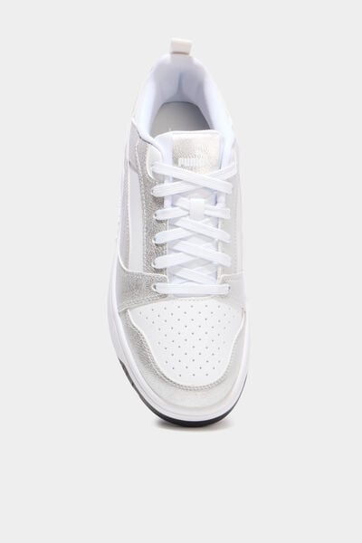 Baskets Rebound V6 Puma gris argent femme
