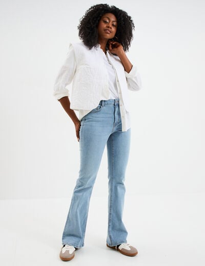 Jeans flare 5 poches Creeks denim double stone femme