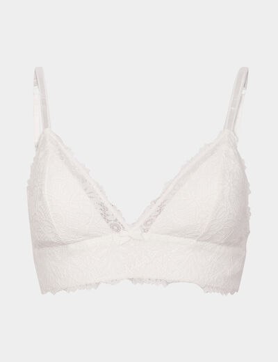 Soutien-gorge triangle paddé blanc femme