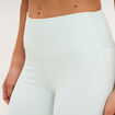 Short cycliste de sport taille haute bleu turquoise femme