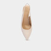 Escarpins &agrave; talons bouts pointus ivoire femme