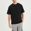T-shirt oversize manches courtes Liberto noir homme