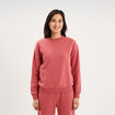 Sweat col rond manches longues vieux rose femme