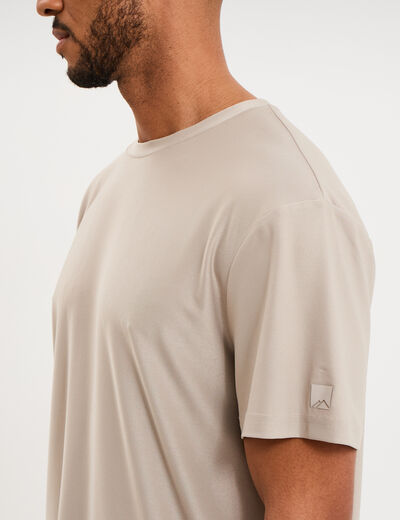 T-shirt confort respirant gris clair homme