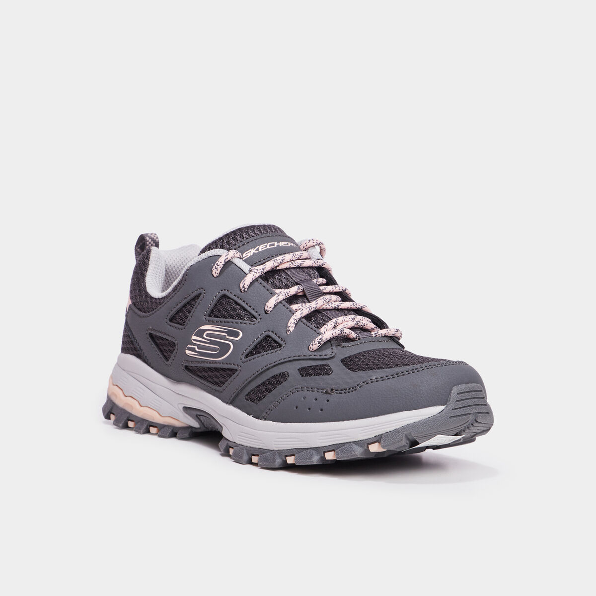 Baskets running Skechers Outdoor gris femme