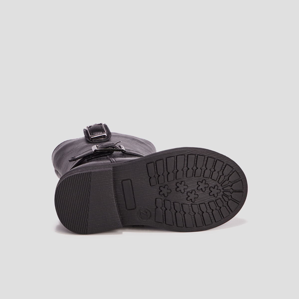 Bottes zipp&eacute;es avec boucles noir b&eacute;b&eacute; fille