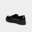 Mocassins avec boucles noir femme