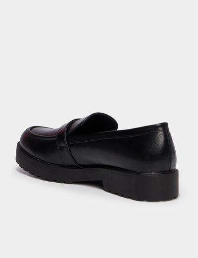 Mocassins avec boucles noir femme