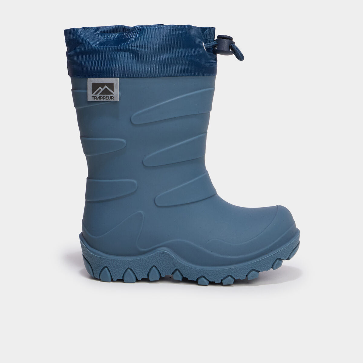Bottes de pluie doubl&eacute;es bleu gar&ccedil;on