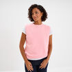Pull sans manches col rond rose clair femme