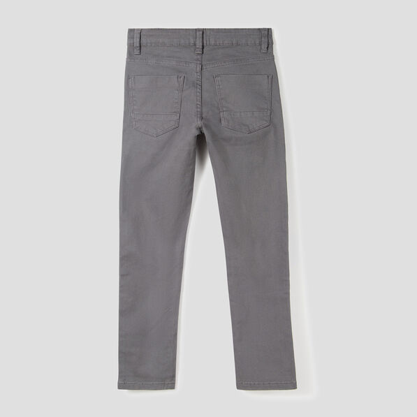 Pantalon slim stretch gris foncé garçon