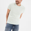 T-shirt en coton manches courtes vert pastel homme