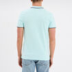 Polo avec broderie poitrine coton Creeks bleu turquoise homme
