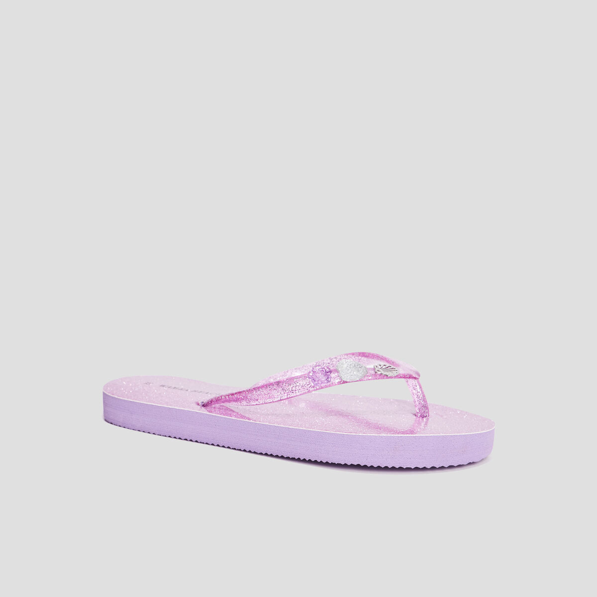 Tongs à paillettes et bijoux Wamea Beach violet fille