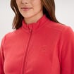 Veste polaire zipp&eacute; manches longues rose femme