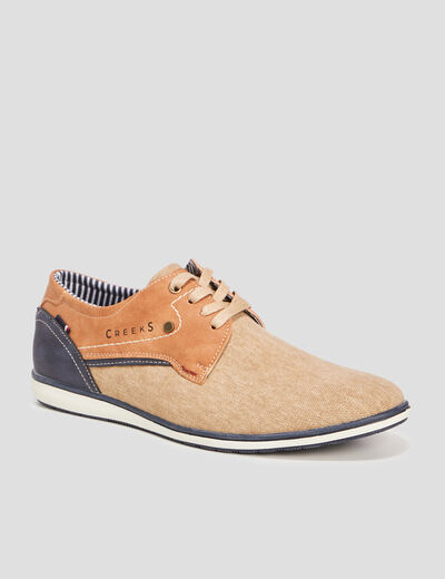 Derbies à lacets sable homme