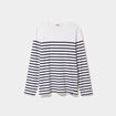 T-shirt manches longues coton blanc homme
