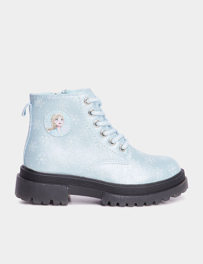 Bottines à lacets Reine des neiges bleu fille