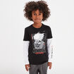 T-shirt manches longues coton Kakashi noir garçon