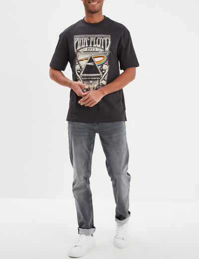 T-shirt manches courtes Pink Floyd gris foncé homme