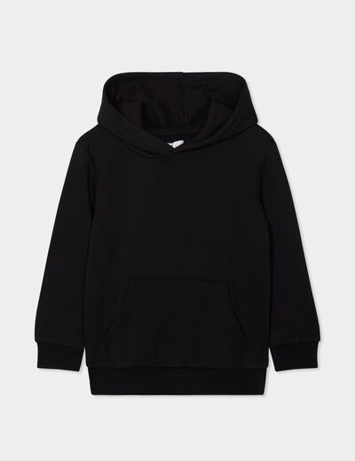 Sweat à capuche hoodie oversize noir garçon