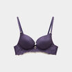 Soutien-gorge maxi push-up padd&eacute; violet femme
