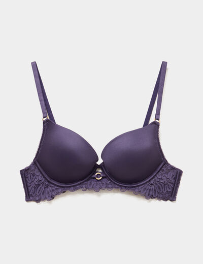 Soutien-gorge maxi push-up padd&eacute; violet femme