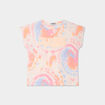 T-shirt manches courtes coton beige fille