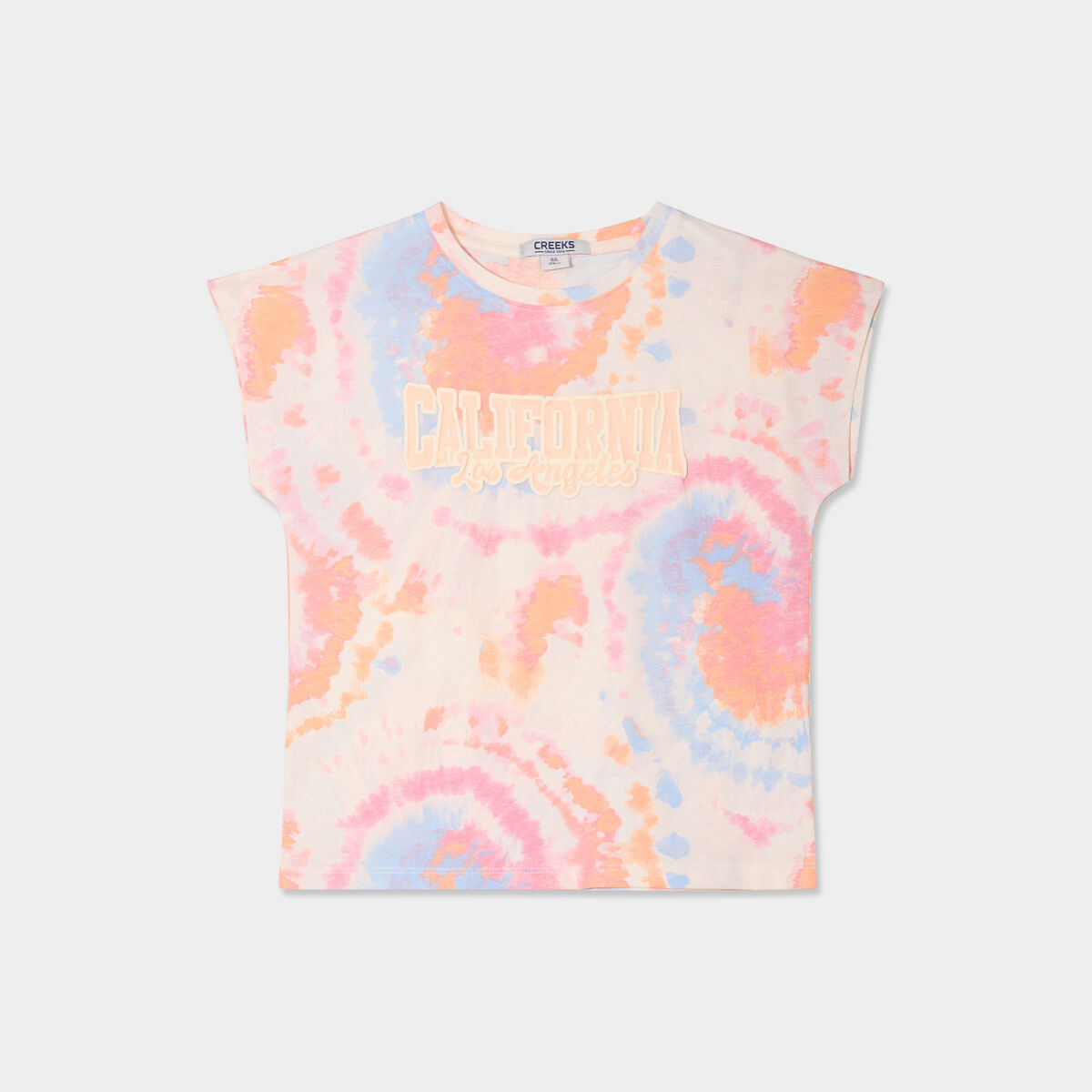 T-shirt manches courtes coton beige fille