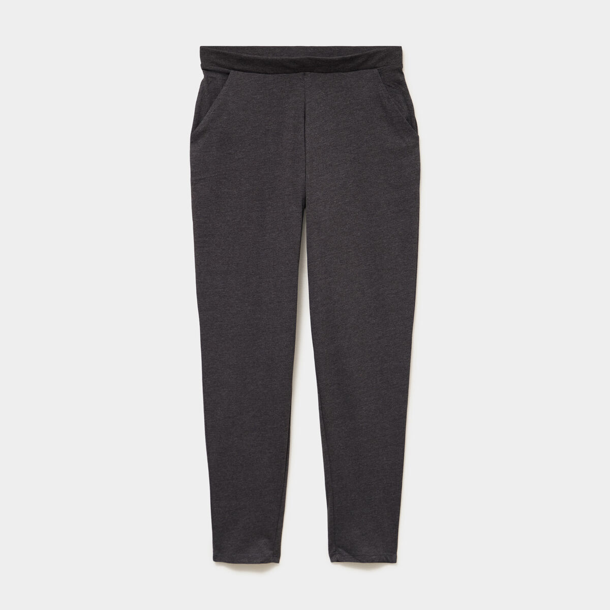 Pantalon de pyjama ajust&eacute; gris fonc&eacute; femme