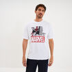 T-shirt manches courtes coton Spider-Man blanc homme