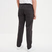 Pantalon chino droit stretch retroussé gris foncé homme