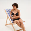 Haut de maillot de bain triangle coques noir femme