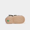 Sandales en cuir Kickers Bipod vert kaki bébé garçon