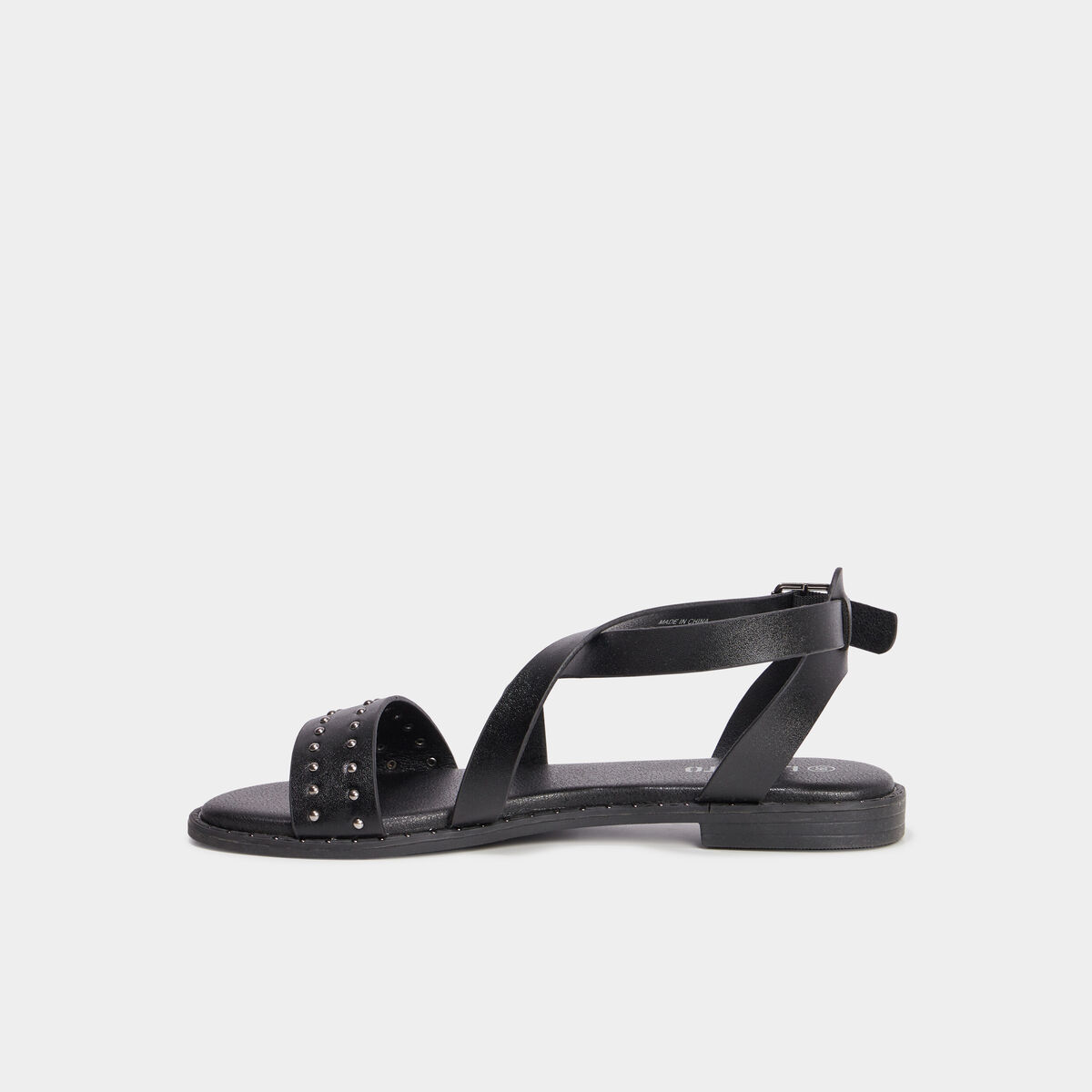 Sandales brides avec clous Liberto noir femme