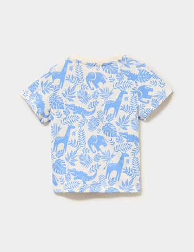 Ensemble short et t-shirt coton bleu lavande b&eacute;b&eacute; gar&ccedil;on