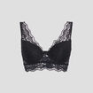 Soutien-gorge foulard en dentelle noir femme