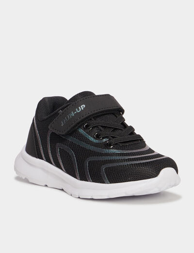 Baskets running scratchs RUN-UP noir garçon