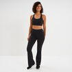 Legging de sport flare taille haute noir femme