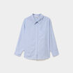 Chemise oversize manches longues coton bleu ciel femme grande taille