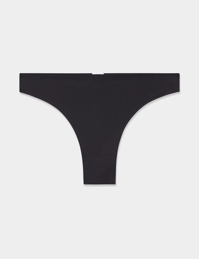 Culotte brésilienne sans couture noir femme