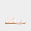 Sandales à brides croisées rose fille