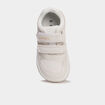 Tennis basses barefoot &agrave; scratchs creme fille